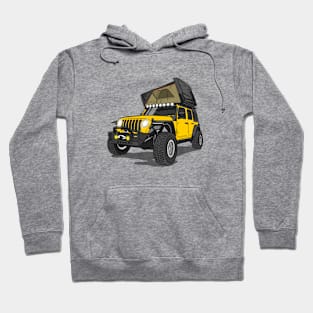 Jeep Wrangler Camp Time- Yellow Hoodie